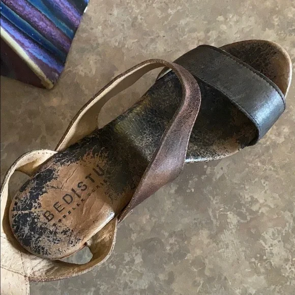 Bed|Stu Women's Brown Leather Sandals - Picture 3 of 4